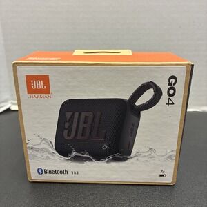 New JBL Go 4 Portable Waterproof Bluetooth Speaker Black JBLGO4BLKAM